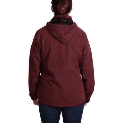 Seattle Regnjacka Dam Vinröd 